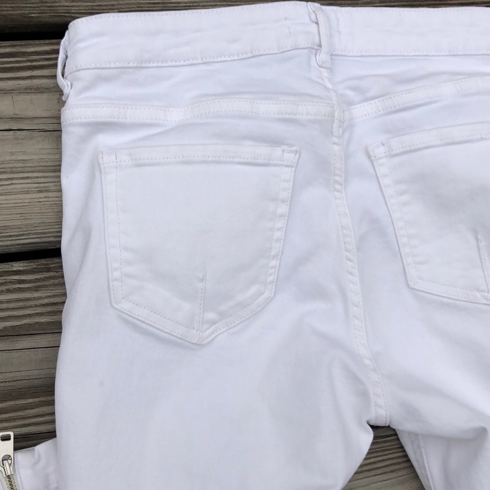 H&M white ankle zip jeans - Picture 7 of 11